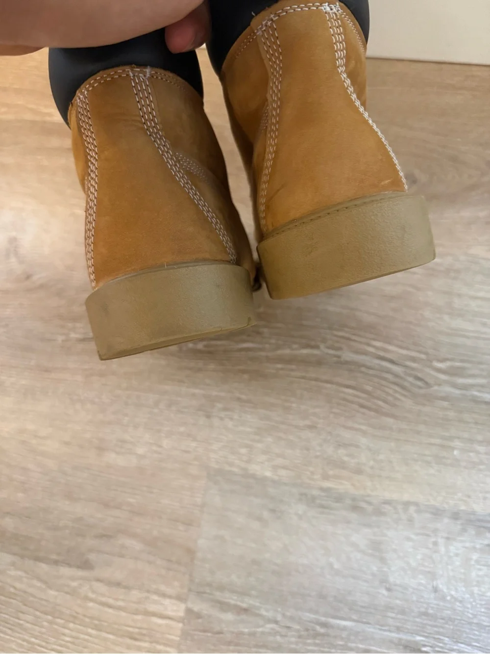 Timberland Wheat Nubuck Lace-Up Work Boot - Honey Brown